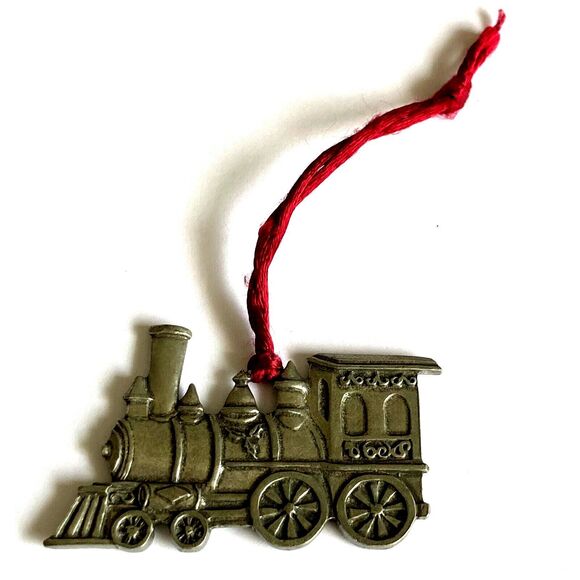 Vintage Seagull Pewter Train Christmas Tree Ornament Locomotive Canada 1988 - Picture 7 of 9